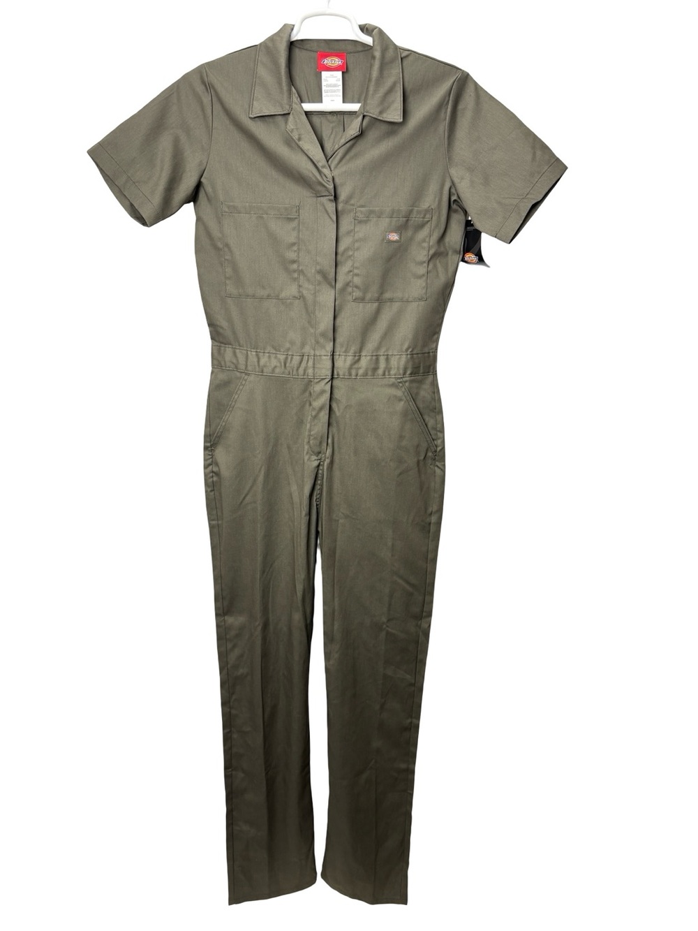 NWT Dickies Olive Short Sleeve Coveralls Women's Size Medium Workwear Jumpsuit